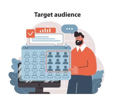 Market penetration concept. Flat vector illustration. イラスト素材