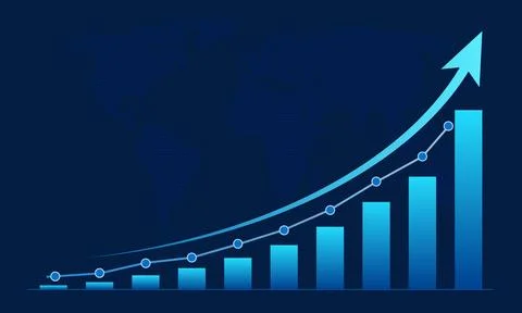 Market Performance Vector Illustration Illustrazione stock