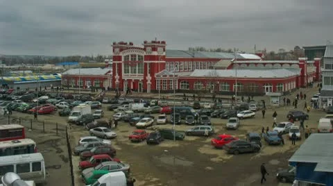 Market place Stock Footage 9840348