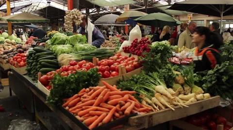 Market Place Stock Footage 32869070