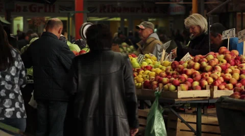 Market Place Stock Footage 32869158