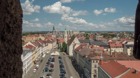 Market Place Görlitz timelapse Vídeos de archivo 61388134