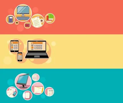 Market research, adaptive development Illustrazione stock