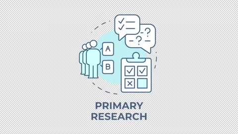 Market research frameworks blue concept icons animation set Stock Footage 337937396