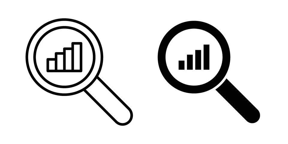 Market research icon vector design. EPS10 Stock Illustration
