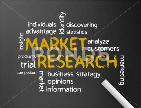 Market Research Stock Illustration