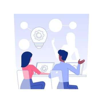 Market research isolated concept vector illustration. Ilustración de archivo