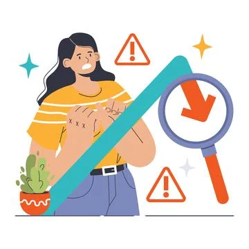 Market Risk concept. Flat vector illustratio Stockillustratie