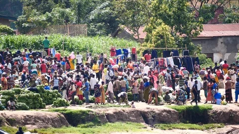 Market in Rwanda Stock Footage 125498962
