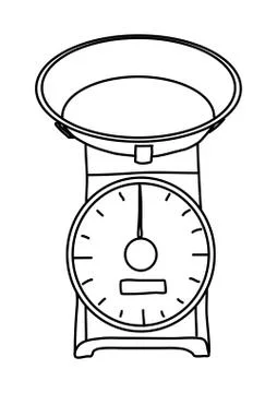 Market Scale Stock Illustration