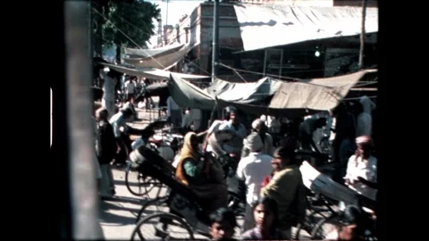 Market Scene in Jaipur Stock Footage 276293200