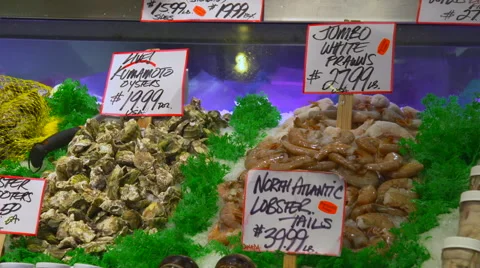 Market Seafood Stock Footage 65255454