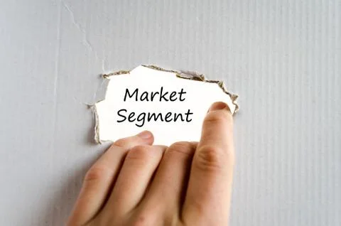 Market segment text concept Stock Photos