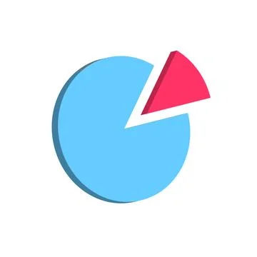 Market Segmentation Chart Icons Stock Illustration