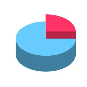 Market Segmentation Chart Icons Stock Illustration