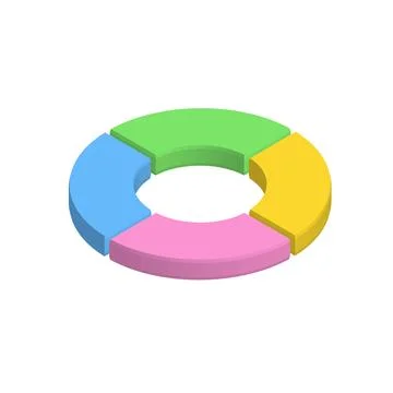 Market Segmentation Chart Icons Stock Illustration