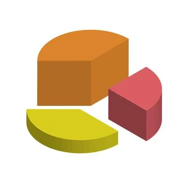 Market Segmentation Chart Icons Stock Illustration