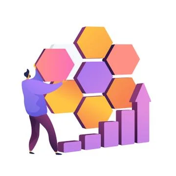 Market segmentation vector concept metaphor. Stock Illustration