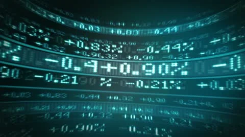 Market share figures digitally displayed