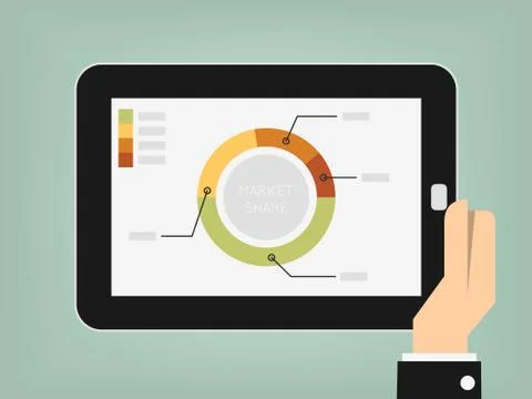 Market share Stock Illustration