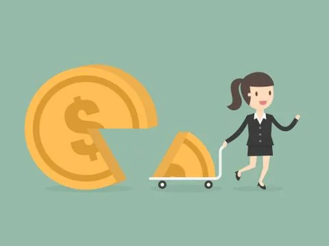 Market share. Stock Illustration