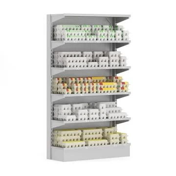 Market Shelf 3D Model - Medicine