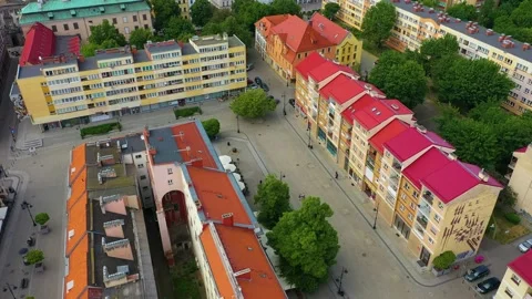 Market Square And Old Town Legnica Stare Miasto Aerial View Poland Vídeo Stock 233972018