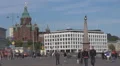 Market square near Helsinki harbour Helsinki, Finland HD Footage