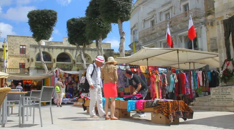 Market stall Stock Footage 37329865