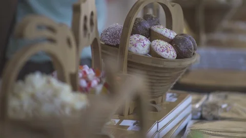 Market Stall Stock Footage 93200409