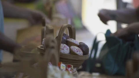 Market Stall Stock Footage 93200442
