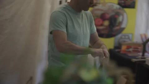 Market Stall Stock Footage 93200554