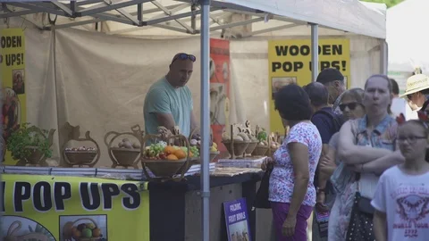 Market Stall Stock Footage 93200895