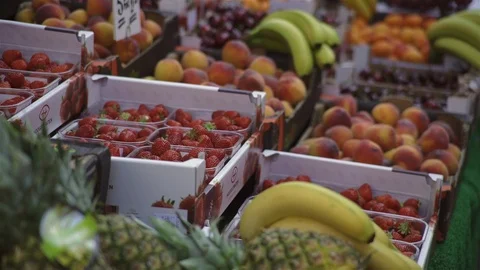 Market Stall Stock Footage 93203169