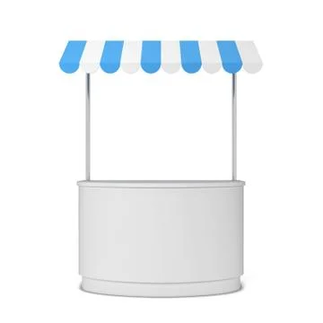 Market stall Illustrazione stock