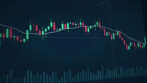 Market Tape Drift Visualization Stock Market Chart Animation Financial Data Stock Footage 344778433