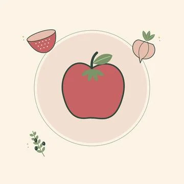 Market tomato selection with a colander. Decorative flat vector composition w Stockillustratie