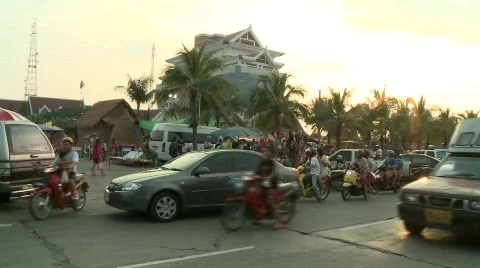 Market traffic Stock Footage 483319