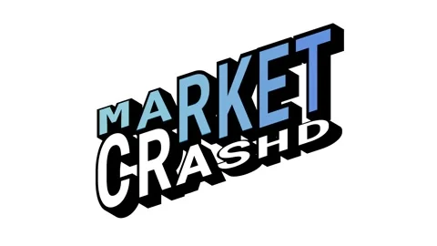 MARKET vs CRASHD, 3D Text Animation in Isometric View with Opposite Word Motion Stock Footage 314263717