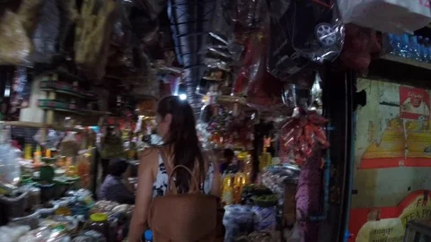 Market Walk Stock Footage 89505818