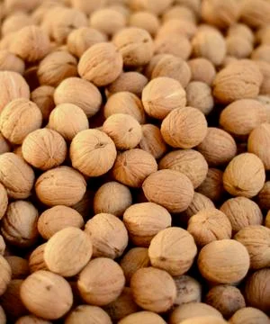 Market Walnuts 库存照片