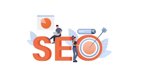 Marketers analyzing data and developing seo strategy Stock Footage 319026427