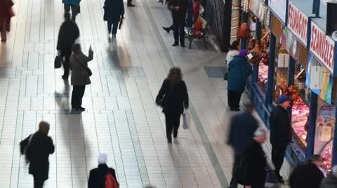 Markethall Stock Footage 10844511