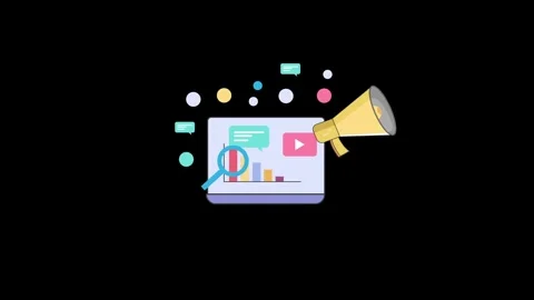 Marketing 2d animation video Stock Footage 281404965
