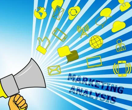 Marketing Analysis Representing SEM Research 3d Illustration Stock Illustration