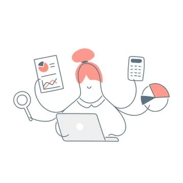 Marketing, analytics concept Stock Illustration