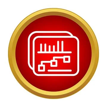 Marketing analytics data report icon concept 스톡 일러스트