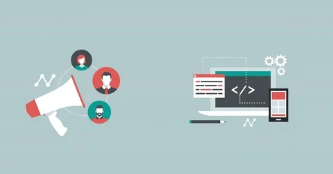 Marketing and web developing Stock Footage 81438185