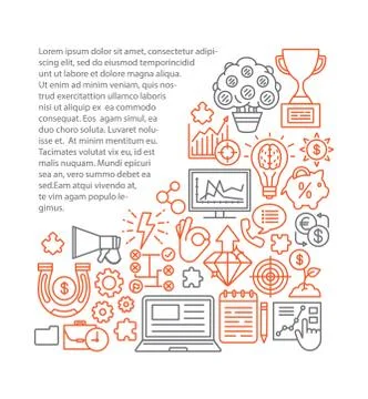 Marketing article page vector template Stock-Illustration