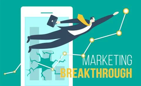 Marketing Breakthroug Stock Illustration